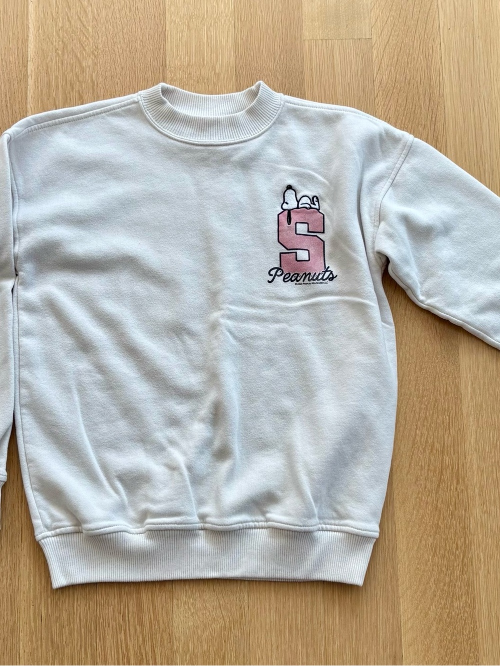 abercrombie kids Cream Crewneck Sweatshirt